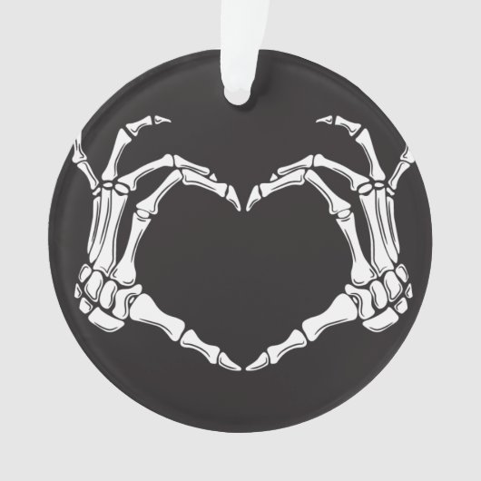 スケルトンハンドによるハートの形状の作成 オーナメント (正面)