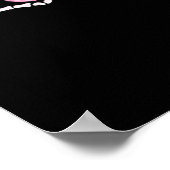 スケルトンハンドのハート おもしろい ポスター (角)