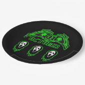 スケルトンハンドクラシックデザイン ペーパープレート (アングル)