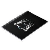 スケルトンハンドクラシックハロウィーン ノートブック (左側)