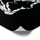 スケルトンハンドクラシックハロウィーン ポスター (角)