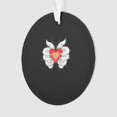 スケルトンハンドクラシックハート オーナメント (正面)