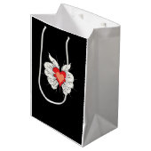 スケルトンハンドクラシックハート ミディアムペーパーバッグ (正面アングル)