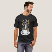 スケルトンハンドコーヒ国際的ーデー Tシャツ (正面フル)