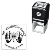 スケルトンハンドスパイダーウェブ初期化ファミリ名Estd セルフインキングスタンプ (インサイチュ)