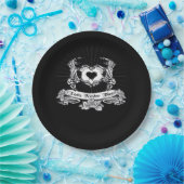 スケルトンハンドデザインクラシック ペーパープレート (パーティー)