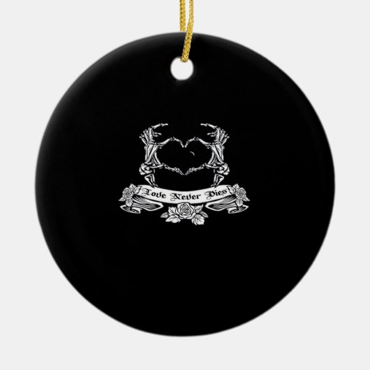 スケルトンハンドデザイン セラミックオーナメント (正面)