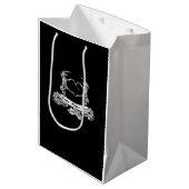 スケルトンハンドデザイン ミディアムペーパーバッグ (正面アングル)