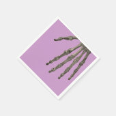 スケルトンハンドハロウィン付きパープル スタンダードカクテルナプキン (角)