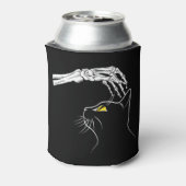 スケルトンハンドハロウィン付き黒猫不気味 缶クーラー (缶裏面)