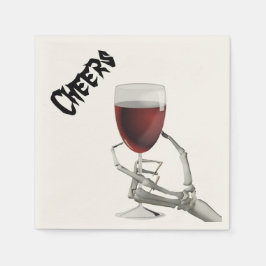 スケルトンハンドハロウィーンカクテル紙ナプキンス スタンダードカクテルナプキン