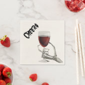 スケルトンハンドハロウィーンカクテル紙ナプキンス スタンダードカクテルナプキン (インサイチュ)