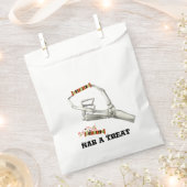 スケルトンハンドハローウィンパーティ処理バッグ フェイバーバッグ (クリップ留めされた状態)