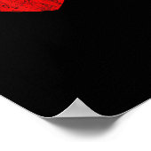 スケルトンハンドハートとバ転がレンティンズハロウィン ポスター (角)