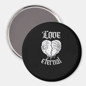 スケルトンハンドハートゴシッククラシック体 マグネット (正面/裏面)