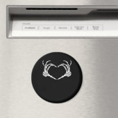 スケルトンハンドハートサイン衣装おかしなハロウィーン マグネット (インサイチュ (食洗機))