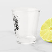 スケルトンハンドハートシェイプカスタムウェディング ショットグラス (右)