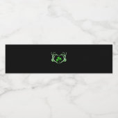 スケルトンハンドハートシャムロックSt patricks dayパディ ペットボトルラベル (シングルラベル)