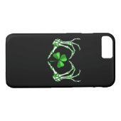 スケルトンハンドハートシャムロックSt patricks dayパディ Case-Mate iPhoneケース (裏面(横))