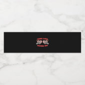 スケルトンハンドハートデザインクラシック ペットボトルラベル (シングルラベル)