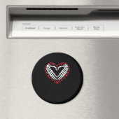 スケルトンハンドハートバレンタインズおもしろいデイカップルCu マグネット (インサイチュ (食洗機))