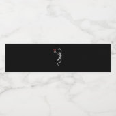 スケルトンハンドハートバレンタインデー ペットボトルラベル (シングルラベル)