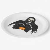 スケルトンハンドハートフォロワクラシックー ペーパープレート (アングル)