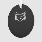 スケルトンハンドハートブシーズンクラシック オーナメント (正面)
