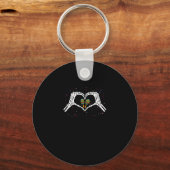 スケルトンハンドハートマラカスCinco De Mayoメキシコ キーホルダー (正面)