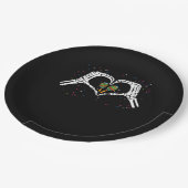 スケルトンハンドハートマラカスCinco De Mayoメキシコ ペーパープレート (アングル)