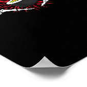 スケルトンハンドハートレイジーハロウィンコスチュームcoo ポスター (角)