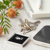 スケルトンハンドハートレイジーハロウィーンコスチュームぬる キーホルダー (側面)