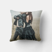 スケルトンハンドハート結婚シェイプの写真 クッション (裏面)