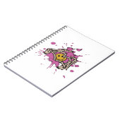 スケルトンハンドハート表示クラシック ノートブック (左側)