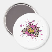 スケルトンハンドハート表示クラシック マグネット (正面/裏面)