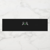 スケルトンハンドハート認識度リボン ペットボトルラベル (シングルラベル)