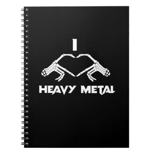 スケルトンハンドハート – 面白いハロウィーン ノートブック (正面)