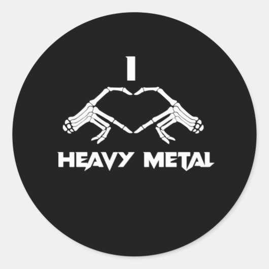 スケルトンハンドハート – 面白いハロウィーン ラウンドシール (正面)