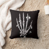 スケルトンハンド不気味ゴシック構造 クッション (ブランケット)