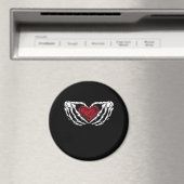 スケルトンハンド付きハート クラシック マグネット (インサイチュ (食洗機))