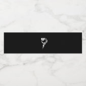 スケルトンハンド保持ハート ペットボトルラベル (シングルラベル)