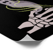 スケルトンハンド幽霊不気味ハロウィーン ポスター (角)