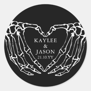 スケルトンハンド秋カップル死ぬまでシャワー ラウンドシール