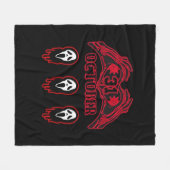 スケルトンハンド31/10クラシック フリースブランケット (正面(横))