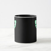 スケルトンハンド、ハート、X線ハロウィーンの衣装 マグカップ (中央)