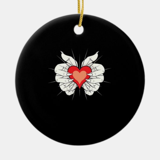 スケルトンハーツクラシック セラミックオーナメント (正面)