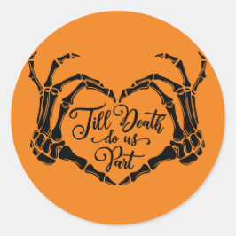 スケルトンハートティルデスステッカー ラウンドシール