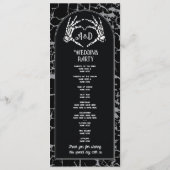 スケルトンハートハロウィン結婚ウェルカムの儀式 プログラム (裏面)