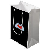 スケルトンハートハンクラシックズ&基本ハロウィーン ミディアムペーパーバッグ (正面アングル)