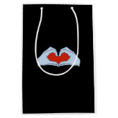 スケルトンハートハンクラシックズ&基本ハロウィーン ミディアムペーパーバッグ (正面)